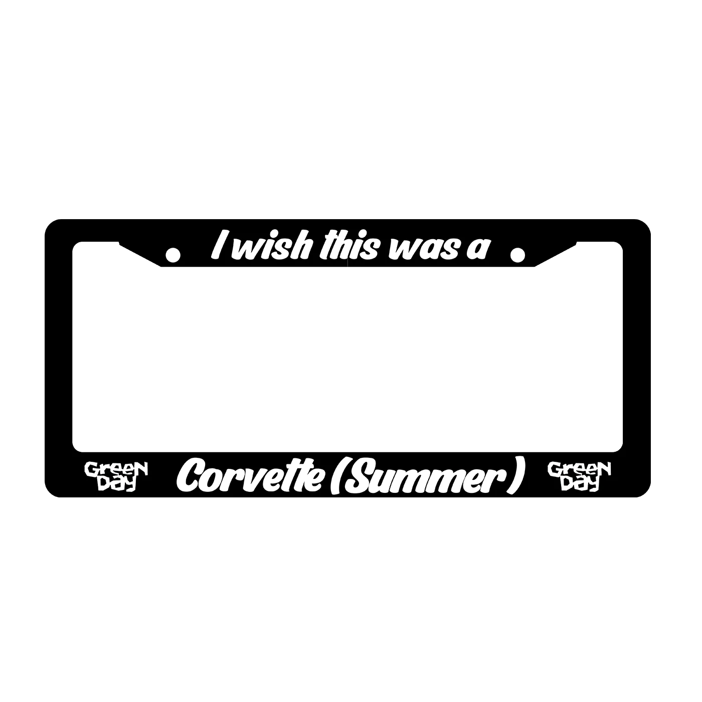 Corvette Summer License Plate Frame